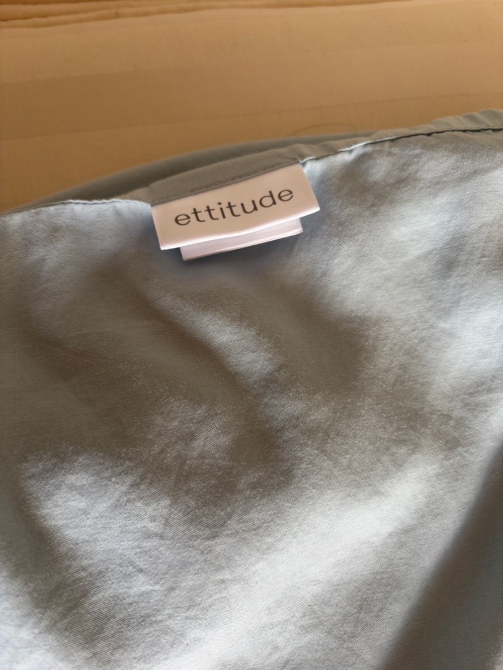 Ettitude Soft Blue California King Flat Sheet - Picture 2 of 4
